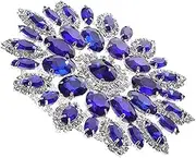 TEHAUX Creative Rhinestone Patch for DIY Clothing Decorative Applique Brooch for Coat Hat and Craft Projects Versatile with Base for Personalizing Outfits and Accessories