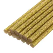 12pcs Mini Hot Glue Sticks for Glue Gun 0.43-inch x 8-inch Glitter Gold