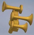Cal Scale 688 HO Scale Nathan K3 Air Horn K3LAR2 -- Brass