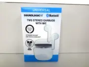 Brand New Soundlogic tws stereo wireless earbuds with mic - White