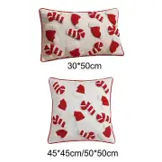 Christmas Pillow Case, Throw Pillow Cover with Zipper, Washable Decorative