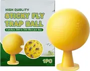 [Furtryvl] Fruit Fly Catcher - Fly Catching Ball - Adhesive Repeller Glue Catching Ball Transparent Portable for Camping Houseplant Window