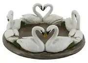 LOVING SWANS TABLE CENTERPIECE OR PLANTER BASE