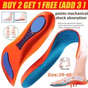 Shoe Insoles Inserts Plantar Fasciitis Arch Support Orthotic Size Men Women AU