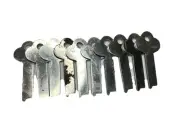 10 Uncut Flat Skeleton Keys Approx 2 Inches Long