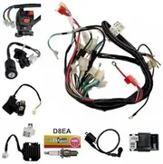 TDR Full Wiring Harness Loom with Solenoid, Coil, Regulator, and CDI for 150cc 200cc 250cc ATV Quad Bike