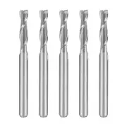 5PCS 1/8" Shank 3.0mmx12mm Carbide Flat Nose End Mill Cutter CNC Router Bit