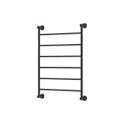 Lillian 600x800mm Heated Towel Rail, Matte Black