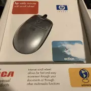 NOS Vintage 2001 HP web mouse with scroll wheel usb with ps/2 adapter new S11new