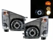 ELF 100P NJR85 07-ON CCFL Projector W/ Corner Lamp Headlight Black for ISUZU RHD