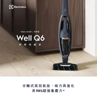 【Electrolux 伊萊克斯】Well Q6 無線吸塵器(WQ61-1EDBF)