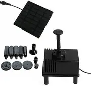 SNMART Solar Pump Powered Water Pond Garden Submersible Fountains + Sponge Filter