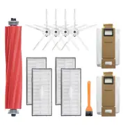 Vacuum Cleaner Roller Brush Side Brush Filter Dust Bag for Roborock S7 Cleaner