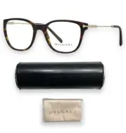 Bvlgari BV 3032 504 Women Brown Tortoise / Matte Gold Eyeglasses Frame 52-19mm