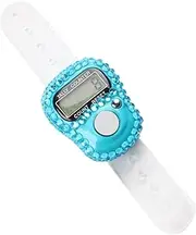 Finger Counter Clicker,Manual Counter Clicker - Manual Resettable Electronic Knitting Row Recorder Ring for Track and Field Lap