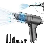 Maiju Handheld Vacuum Cordless 19000Pa Strong Suction 3 in 1 Dust Buster Air Blower and Hand Pump Vacuum Cleaner 120W High Power Wet and Dry Portable Cleaner Re able Hand Held Vacuum Cleaner f