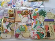Junk Journal Collage Scrap Pack Cardmaking Scrapbooking Art Journals 50 plus pcs