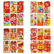 6pcs Redness Envelopes Money Packet Paper Redness Envelope for Spring Festival