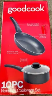 Goodcook 10Pc Nonstick Cookware Set