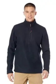 Smartwool Hudson Trail Fleece Half-Zip Sweater Navy Men's SMALL Wool Pullover