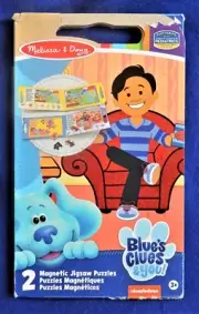 (2) 15pc Blue's Clues & You Magnetic Jigsaw Puzzle Melissa & Doug Nickelodeon