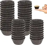 Dreamtop 900 Pieces Mini Cupcake Liners, Brown Mini Muffin Liners Baking Cups Liners for Baking Chocolate Baking Paper Cups Cupcake Wrappers