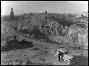 NSW Looking North along line of lode from BH South Broken Hill - Old Photo