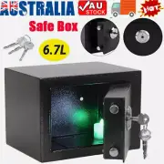 Safe Fireproof Box Key Lock Security Home Office Cash Jewelry Medicine Save AU