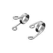 Heavy Duty Chrome 3" Scissor (Torsion) Solo Seat Springs (Pair) Chopper/Bobber