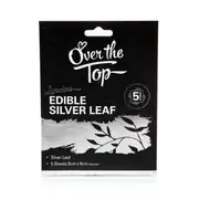 Silver Leaf 8cm x 8cm Transfer Sheet 5pk