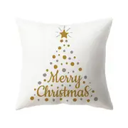 Christmas Pillow Covers Xmas Throw Print Pillowcases Sofa Cushion Cover for Holiday Christmas Home Decorations -Style 8