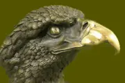 Signed Original Magnificent Big American Eagle Bronze Marble Statue Handcrafted