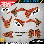 Custom sticker Kit to Fit KTM EXC 2012 2013 models METAL STYLE graphics decals