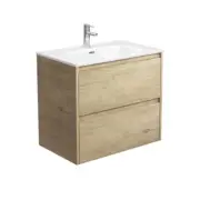 Fienza Joli Amato 750 Bathroom Vanity Wall Hung Vanity Scandi Oak JOL75BS