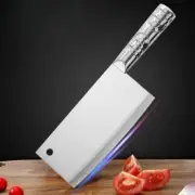 Chinese Cleaver Knife Stainless Steel Chef Butcher Slicing Beef Cut Chop Meat L