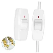 Inline Cord Switch, Button in line Cord Appliance Switch,Rated 6A Lamp Cord