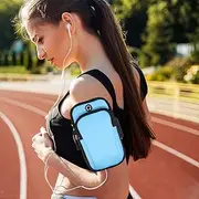 Running Phone Holder, Running Armband Phone Holder, Running Accessories, Water Resistant Arm Cell Phone Holder for Men | Breathable Running Arm Bands for Cell Phone, Arm Strap for Phone for Fitness