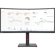 Lenovo ThinkVision T34w-30 34" WQHD 3440x1440 60Hz 21:9 4ms 1500R Curved Monitor