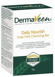DermaVeen Daily Nourish Soap Free Cleansing Bar 115g