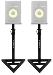 2 Rockville Adjustable Studio Monitor Speaker Stands For KRK ROKIT 8 G3 Monitors