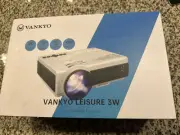 VANKYO Leisure 3W Portable Advanced Wireless Mini Projector - White - NEW