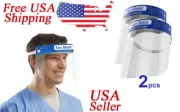 Face Shield 2 Pack Clear Safety Full Protection Work Industry Dental Anti-Fog