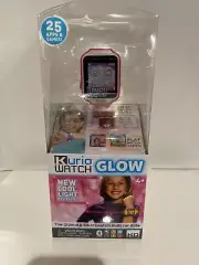 NEW KURIO WATCH GLOW PINK ULTIMATE SMARTWATCH BUILT FOR KIDS 25 APPS & GAMES