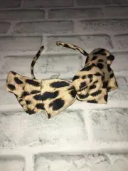 NWT BABY GAP LEOPARD PRINT HEADBAND BOW ANIMAL PRINT GIRLS