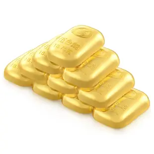 【點睛品】伍台錢x10塊 黃金金條_計價黃金(共約50錢/共187.5克)