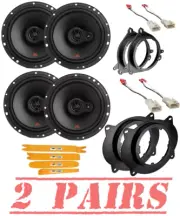 JBL Stage2 3-Way 250 Watts 6.5" Front & Rear Speakers for 2007-18 Toyota Tundra