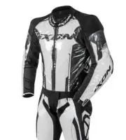 IXON STREAM Transparent/Black Motorbike RAIN SUIT for Racing 1PC Leathers