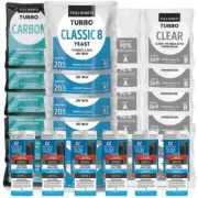 6x Turbo 500 Classic 8 Batch Pack: 6x Still Spirits Classic 8 Yeast, 6x Turbo Ca
