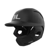 Potenza Batting Helmet with Jaw Flap, S/M, Matte Black, Right-Handed Hitter
