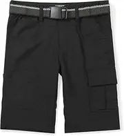 [OCHENTA] Mens & Boys Quick Dry Cargo Shorts Elastic Waist Athletic Shorts for Toddler Outdoor Hiking Camping Fishing